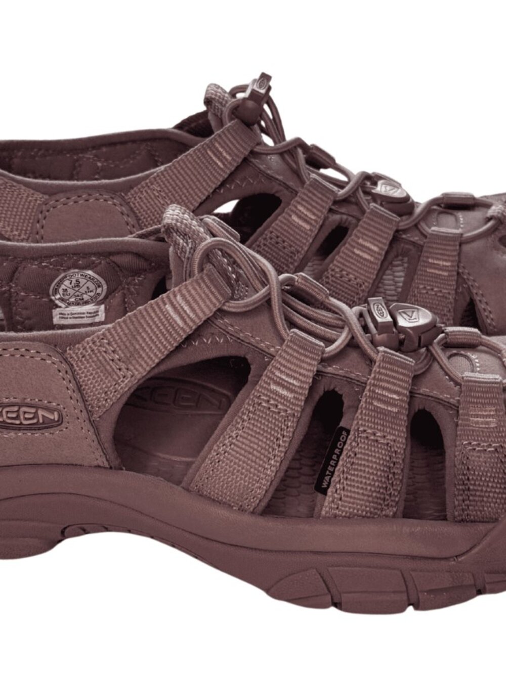 KEEN Womens Newport H2 Sandals Size 7.5 Mauve Pink Waterproof Hiking Water Shoes